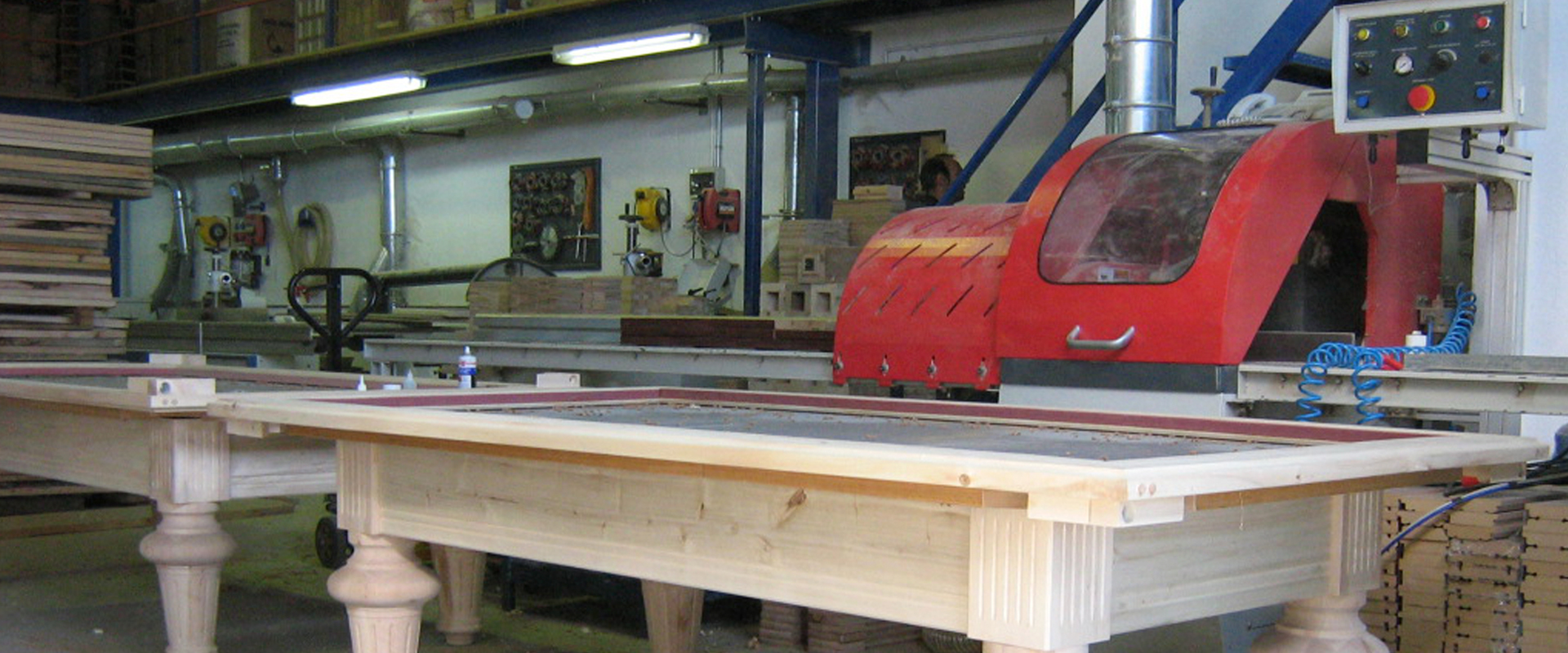 Proceso de fabricación de billar en Madrid — taller El Billar