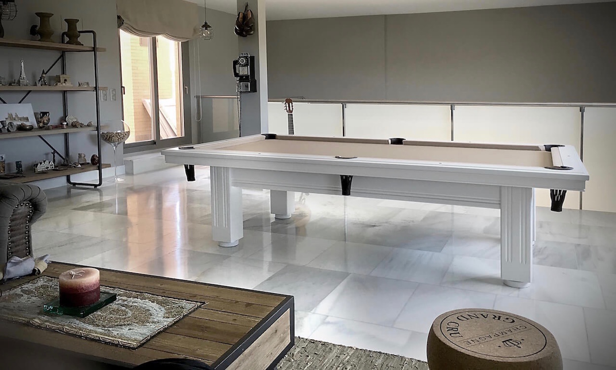 Mesa de billar de El Billar con pizarra calibrada natural de 25 mm