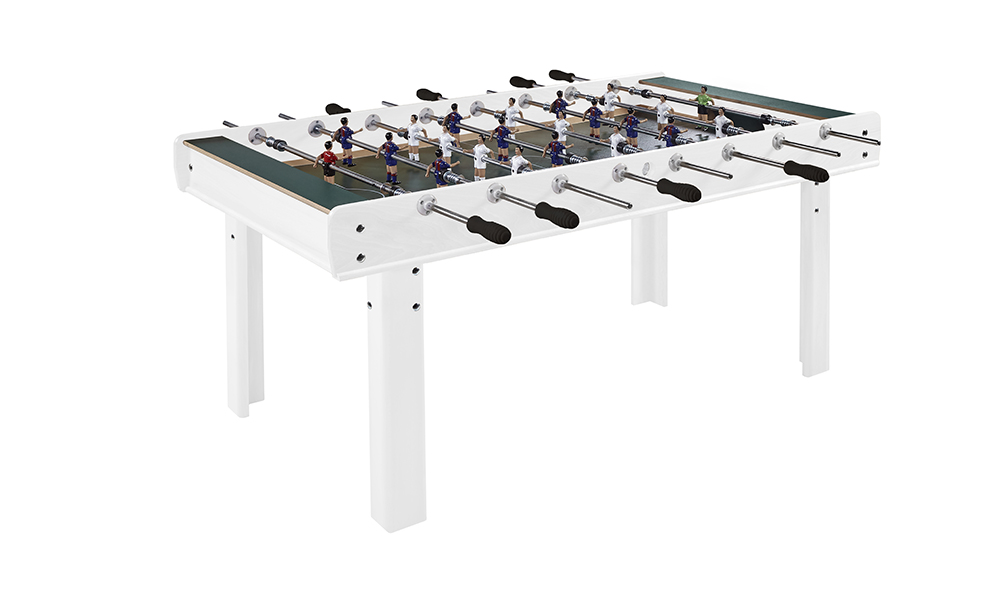 Futbolín lacado blanco Futbolín lacado blanco