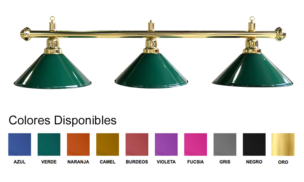 Lampara billar diferentes colores
