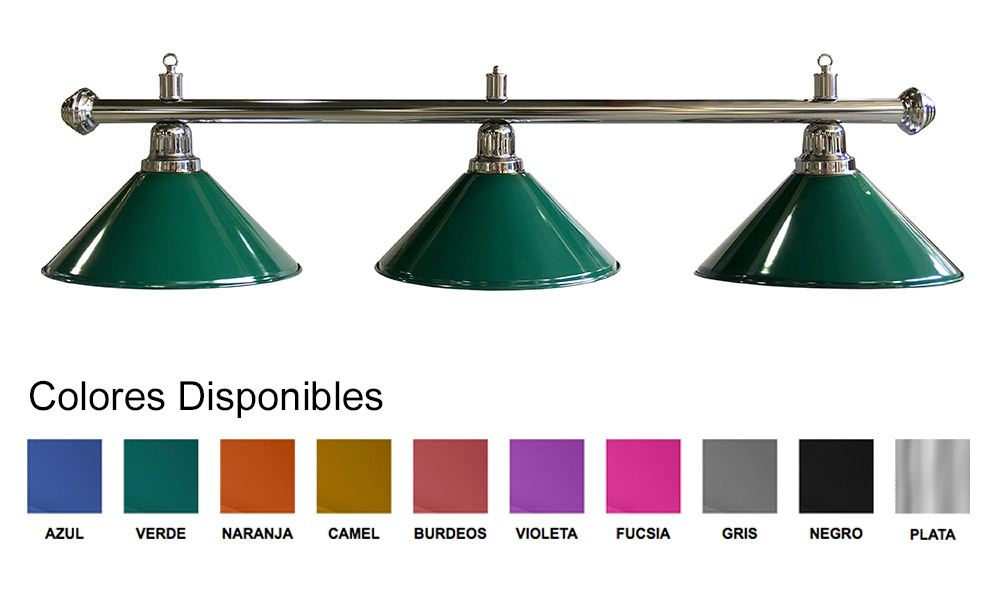 Lampara billar diferentes colores