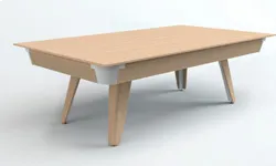 Mesa de billar modelo Sara con tapa de comedor, convertible 2 en 1 fabricada en madera maciza por El Billar