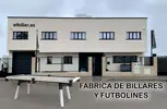 Cartel de la fábrica de billares El Billar en Móstoles (Madrid) — fabricante directo desde 1985