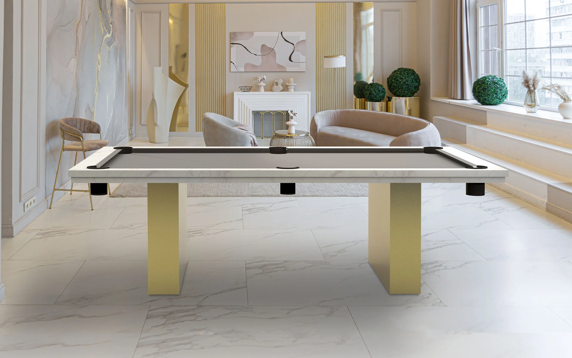 Mesa de billar modelo Mérida fabricada en madera maciza por El Billar